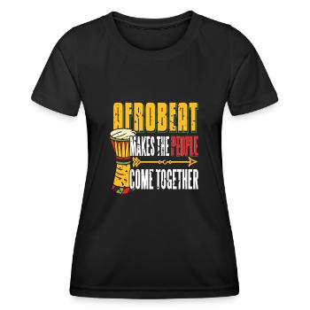 L’afrobeat rassemble les gens - T-shirt sport Femme - noir - Devant - AI Model Female 172 light (172cm)