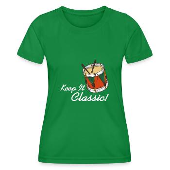 Afrobeat - Keep it classic - Women's Functional T-Shirt - kelly green - Front - AI Model Female 172 dark (172cm)