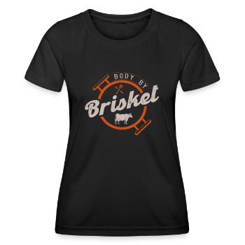 Smokoligist, BBQ, Grill, - Women's Functional T-Shirt - black - Front - AI Model Female 172 light (172cm)