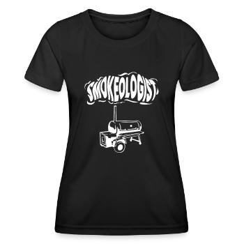 Smokoligist, BBQ, Grill, - Women's Functional T-Shirt - black - Front - AI Model Female 172 light (172cm)
