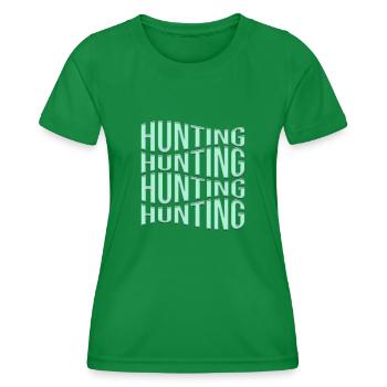 Hunt - Women's Functional T-Shirt - kelly green - Front - AI Model Female 172 dark (172cm)