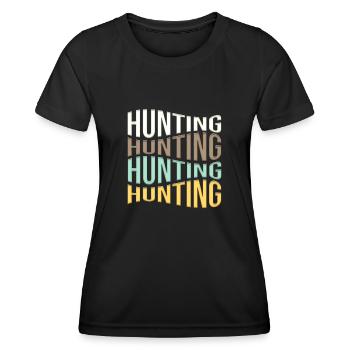 Hunt - Women's Functional T-Shirt - black - Front - AI Model Female 172 light (172cm)