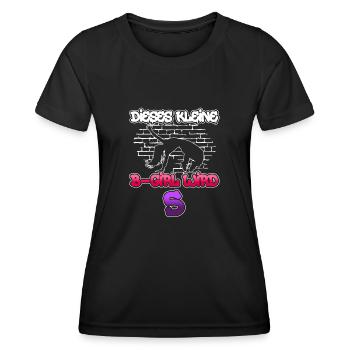 Dieses Kleine B-Girl Wird 5 - Breakdance - Frauen Funktions-T-Shirt - Schwarz - Vorne - AI Model Female 172 light (172cm)