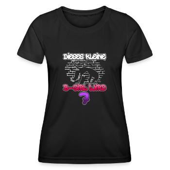 Dieses Kleine B-Girl Wird 7 - Breakdance - Frauen Funktions-T-Shirt - Schwarz - Vorne - AI Model Female 172 light (172cm)
