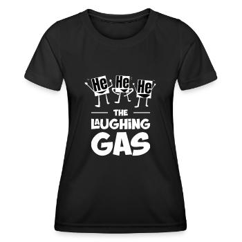 Chemist helium the laughting gas funny chemistry - Frauen Funktions-T-Shirt - Schwarz - Vorne - AI Model Female 172 light (172cm)