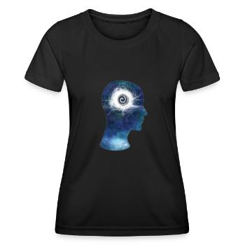 Spiritual Spirit Space Cosmos Enlightenment - Women's Functional T-Shirt - black - Front - AI Model Female 172 light (172cm)