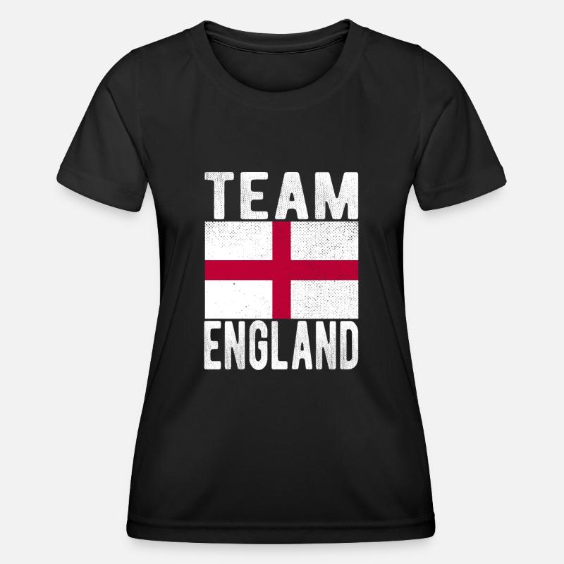 England Flag - Women's Functional T-Shirt - black