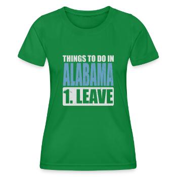 Alabama Meme - Frauen Funktions-T-Shirt - Kelly Green - Vorne - AI Model Female 172 dark (172cm)