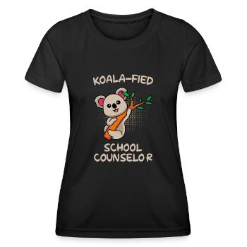 Koala Qualified School Companion - Women's Functional T-Shirt - black - Front - AI Model Female 172 light (172cm)