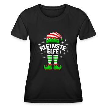 Kleinste Elfe kleine Schwester kleiner Bruder - Frauen Funktions-T-Shirt - Schwarz - Vorne - AI Model Female 172 light (172cm)