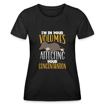 affecter votre concentration - T-shirt sport Femme - noir - Devant - AI Model Female 172 light (172cm)