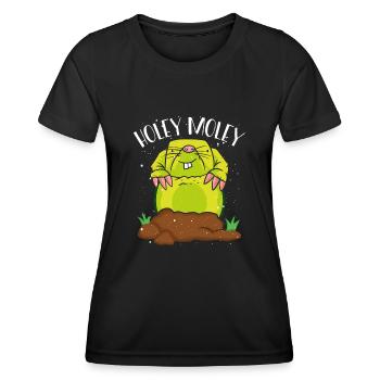 Taupe Holey - T-shirt sport Femme - noir - Devant - AI Model Female 172 light (172cm)