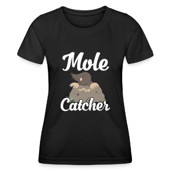 Chasseur de taupes - T-shirt sport Femme - noir - Devant - AI Model Female 172 light (172cm)