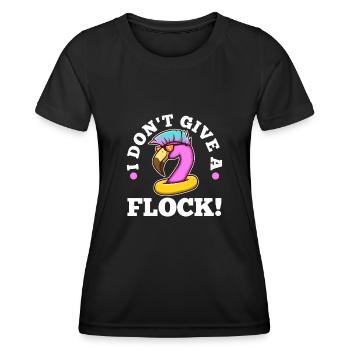 I don't give a flock - Frauen Funktions-T-Shirt - Schwarz - Vorne - AI Model Female 172 light (172cm)