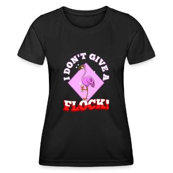 I don't give a flock - Frauen Funktions-T-Shirt - Schwarz - Vorne - AI Model Female 172 light (172cm)