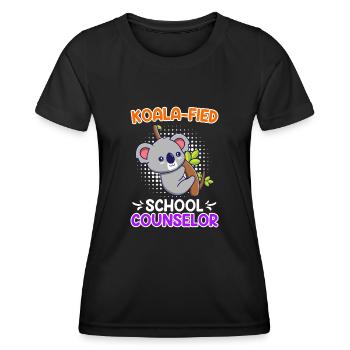 Koala - fied Qualified School Companion - Women's Functional T-Shirt - black - Front - AI Model Female 172 light (172cm)