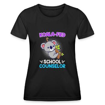 Koala - fied Qualified School Companion - Women's Functional T-Shirt - black - Front - AI Model Female 172 light (172cm)