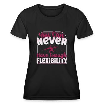 Aerial Silks Design Für Eine Luftakrobatin - Frauen Funktions-T-Shirt - Schwarz - Vorne - AI Model Female 172 light (172cm)