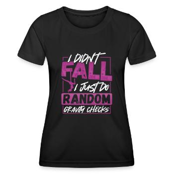 Aerial Silks Design Für Eine Luftakrobatin - Frauen Funktions-T-Shirt - Schwarz - Vorne - AI Model Female 172 light (172cm)