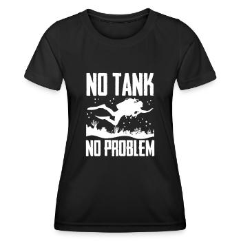 Pas de réservoir Pas de problème - T-shirt sport Femme - noir - Devant - AI Model Female 172 light (172cm)