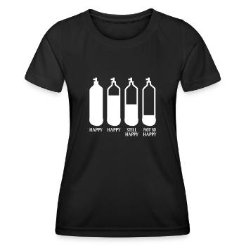 Amusez-vous à plonger - T-shirt sport Femme - noir - Devant - AI Model Female 172 light (172cm)