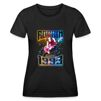 Rockin Since 1993 Rockmusik Fan 29. Geburtstag - Frauen Funktions-T-Shirt - Schwarz - Vorne - AI Model Female 172 light (172cm)