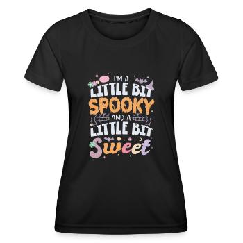 I M A Little Bit Spooky And A Little Bit Sweet - Women's Functional T-Shirt - black - Front - AI Model Female 172 light (172cm)