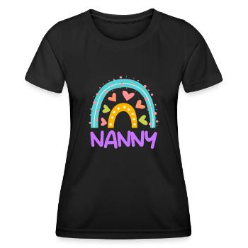 Regenbogen Liebe ich bin eine Tagesmutter - Frauen Funktions-T-Shirt - Schwarz - Vorne - AI Model Female 172 light (172cm)
