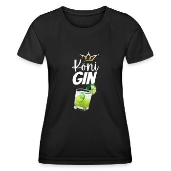 Köni Gin - T-shirt sport Femme - noir - Devant - AI Model Female 172 light (172cm)