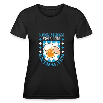 Konn traces of A Hoibe included - Women's Functional T-Shirt - black - Front - AI Model Female 172 light (172cm)