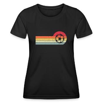 Football Rétro Vintage - T-shirt sport Femme - noir - Devant - AI Model Female 172 light (172cm)