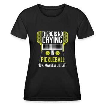 Pickleball Il n’y a pas de pleurs - T-shirt sport Femme - noir - Devant - AI Model Female 172 light (172cm)