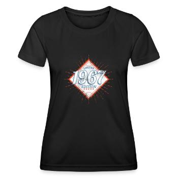 Limited Edition 1967 Vintage - Women's Functional T-Shirt - black - Front - AI Model Female 172 light (172cm)