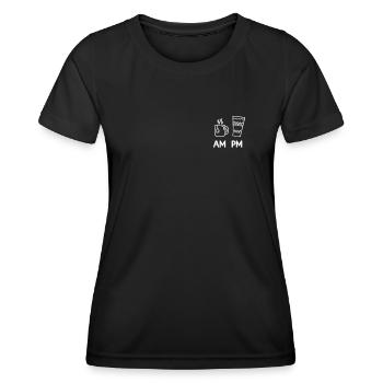 Hesse Abbelwoiglas Äppler Cider Bembel - T-shirt sport Femme - noir - Devant - AI Model Female 172 light (172cm)