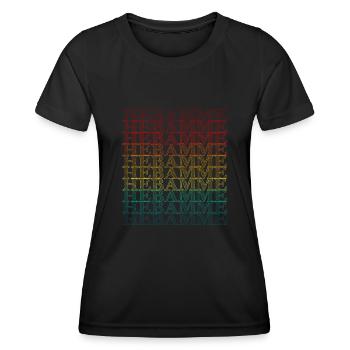 Ich bin eine Hebamme - Frauen Funktions-T-Shirt - Schwarz - Vorne - AI Model Female 172 light (172cm)