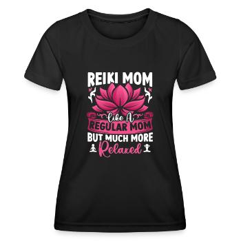 Conception de praticien de Reiki pour un guérisseur énergétique - T-shirt sport Femme - noir - Devant - AI Model Female 172 light (172cm)