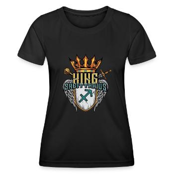 Schütze Sternzeichen - Frauen Funktions-T-Shirt - Schwarz - Vorne - AI Model Female 172 light (172cm)