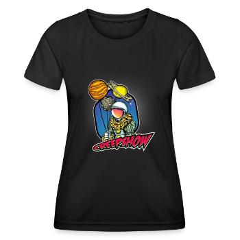 Astronaute - T-shirt sport Femme - noir - Devant - AI Model Female 172 light (172cm)