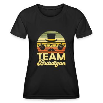 Team Bräutigam - Frauen Funktions-T-Shirt - Schwarz - Vorne - AI Model Female 172 light (172cm)