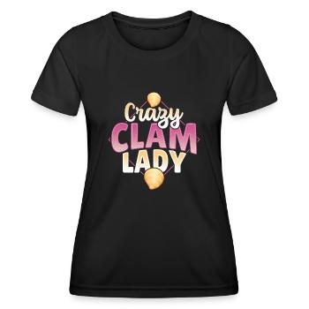 Seashell Collecting Design for an Shell Hunter - Women's Functional T-Shirt - black - Front - AI Model Female 172 light (172cm)