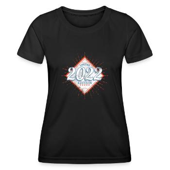 Limited Edition 2022 Vintage - Women's Functional T-Shirt - black - Front - AI Model Female 172 light (172cm)