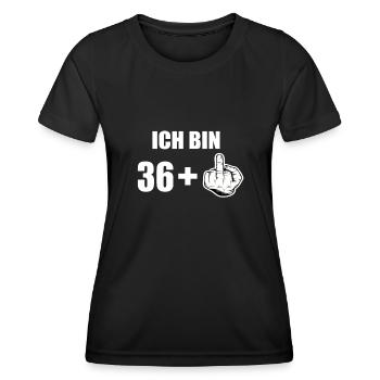 37 Geburtstag - Frauen Funktions-T-Shirt - Schwarz - Vorne - AI Model Female 172 light (172cm)