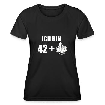 43 Geburtstag - Frauen Funktions-T-Shirt - Schwarz - Vorne - AI Model Female 172 light (172cm)