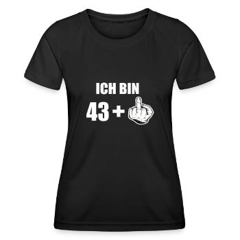 44 Geburtstag - Frauen Funktions-T-Shirt - Schwarz - Vorne - AI Model Female 172 light (172cm)