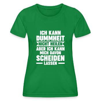 Scheidungsparty Geschieden Scheidung - Frauen Funktions-T-Shirt - Kelly Green - Vorne - AI Model Female 172 dark (172cm)