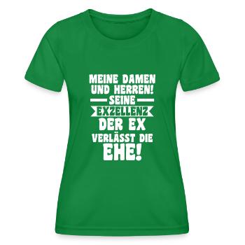 Geschieden Scheidung Scheidungsparty - Frauen Funktions-T-Shirt - Kelly Green - Vorne - AI Model Female 172 dark (172cm)