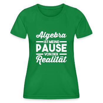 Mathematik Mathe Rechnen Algebra - Frauen Funktions-T-Shirt - Kelly Green - Vorne - AI Model Female 172 dark (172cm)