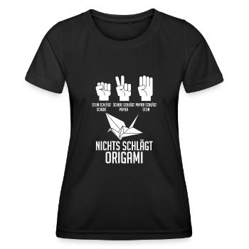 Japanische Kunst - Frauen Funktions-T-Shirt - Schwarz - Vorne - AI Model Female 172 light (172cm)
