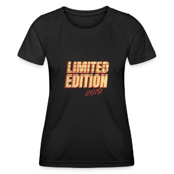 Édition Limitée Millésime 2019 - T-shirt sport Femme - noir - Devant - AI Model Female 172 light (172cm)