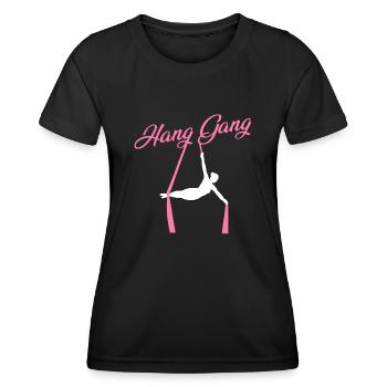 Air winner. Air silk - Women's Functional T-Shirt - black - Front - AI Model Female 172 light (172cm)
